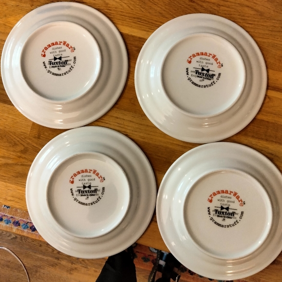 RARE full set! Tuxton GrammarWare 4 piece grammar hammer plate set - Picture 6 of 6